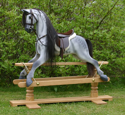 large wooden rocking horses for sale